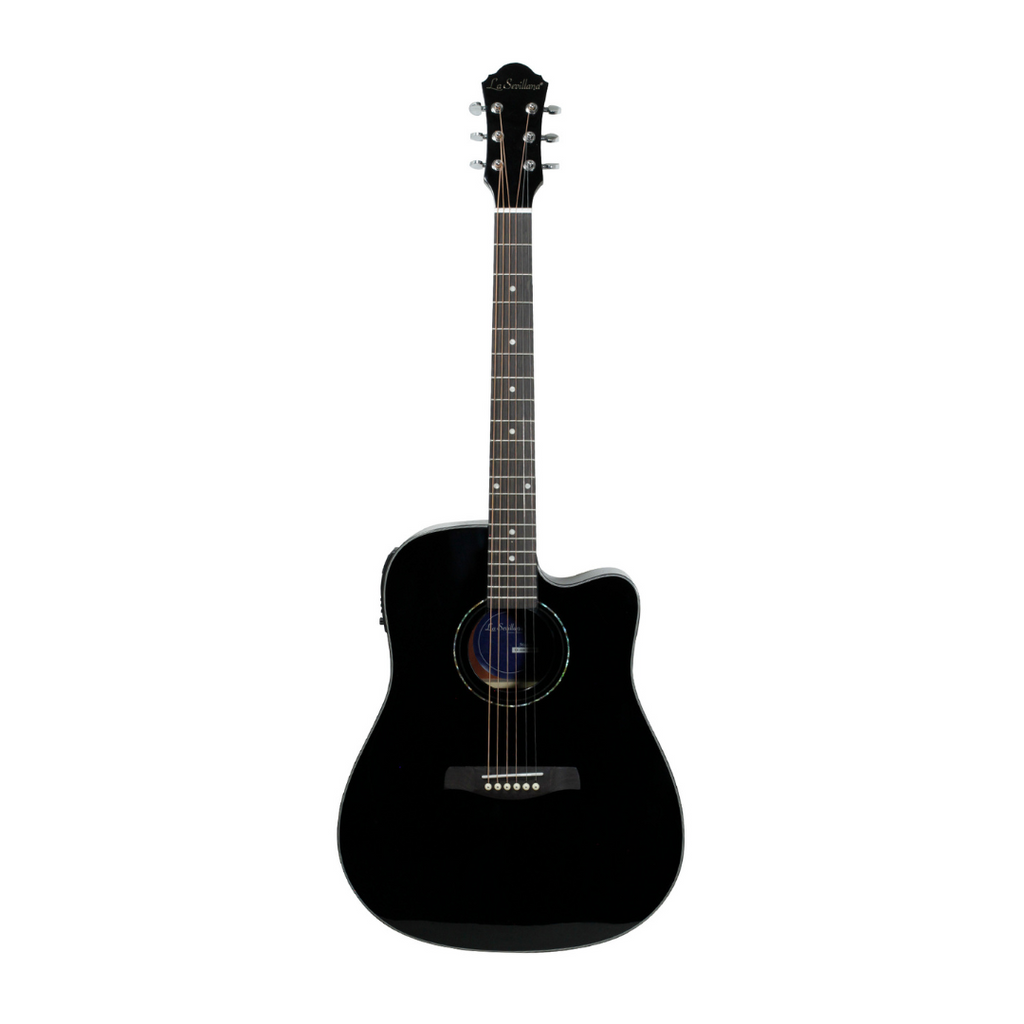 Guitarra Electrocústica LA SEVILLANA TX-200CEQ BLK
