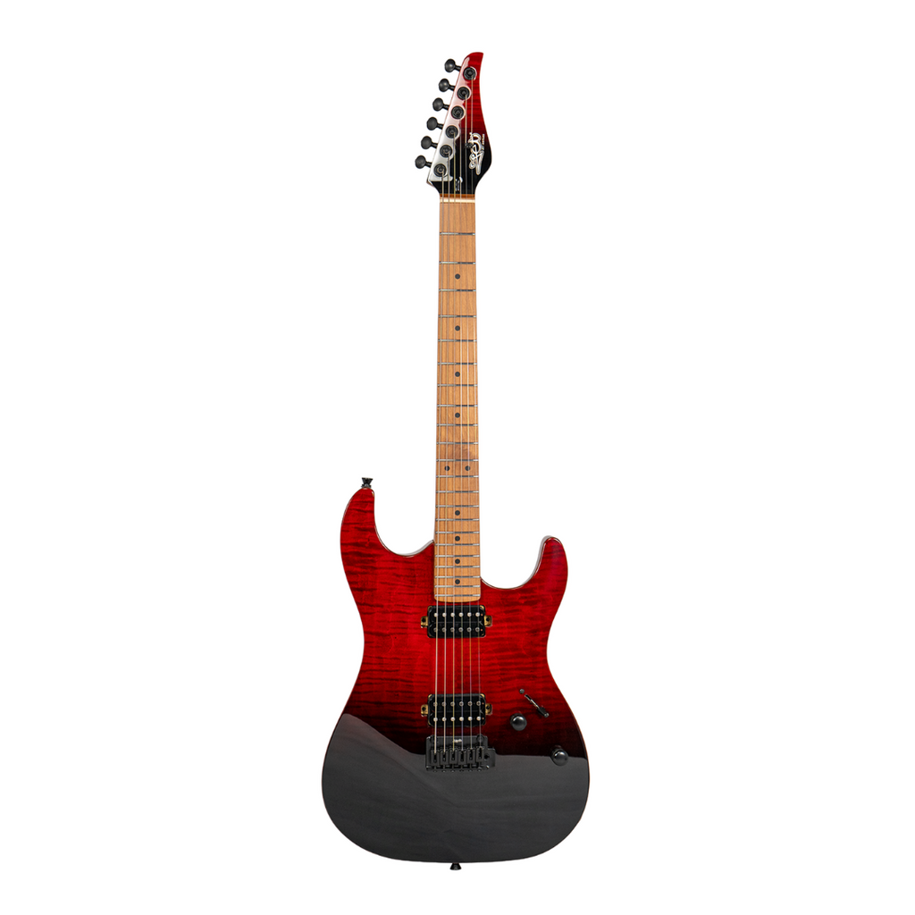 Guitarra Eléctrica JET Color ROJO TRANSPARENTE JS-1000V