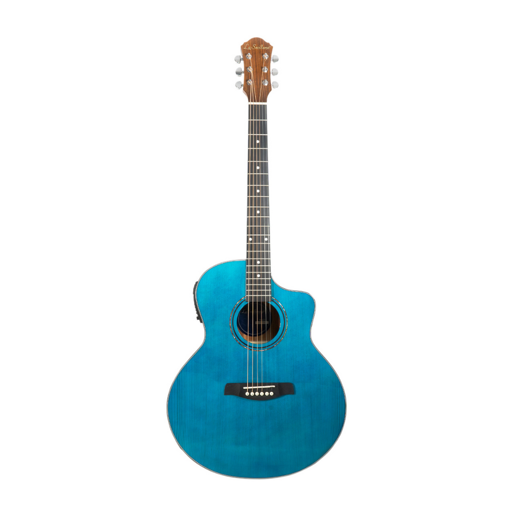 Guitarra Electrocústica Azul LA SEVILLANA GA-321CEQ BLUE
