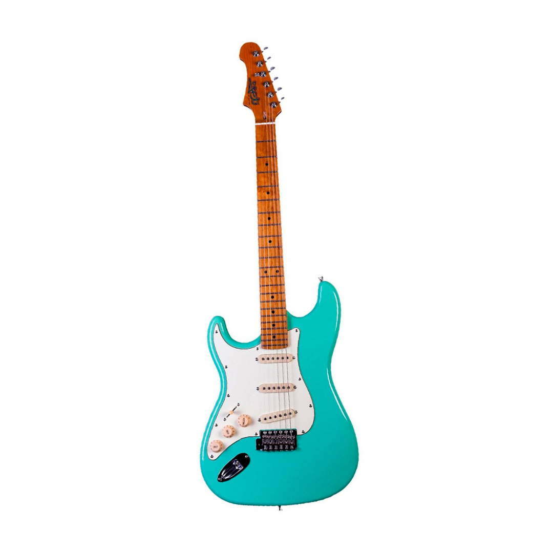 Guitarra Eléctrica Stratocaster JET Color VERDE ESPUMA JS-300 LH
