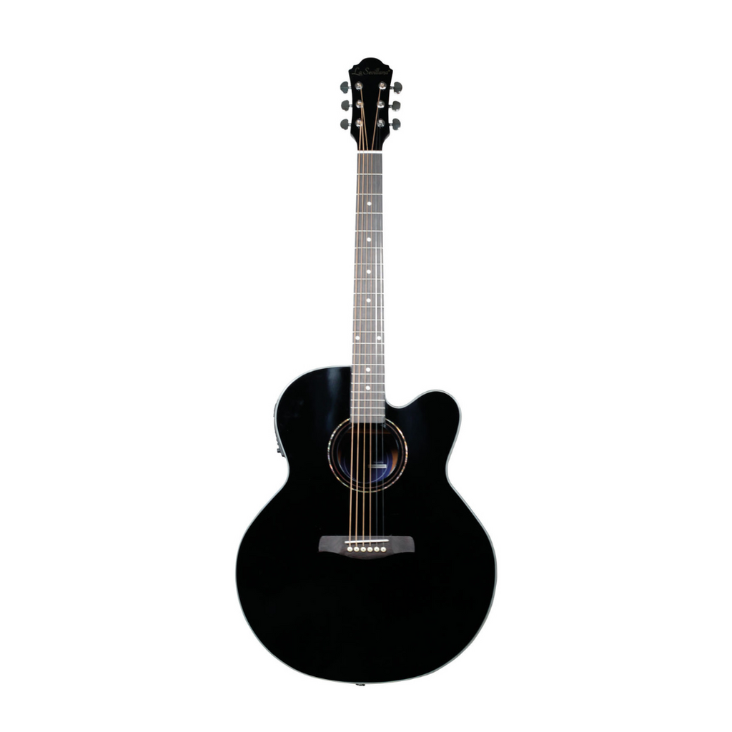 Guitarra Electrocústica LA SEVILLANA JU-340CEQ BLK