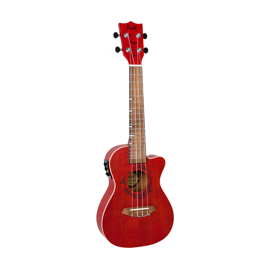 Ukelele Concierto Electroacústico FLIGHT DUC 380 CEQ CORAL