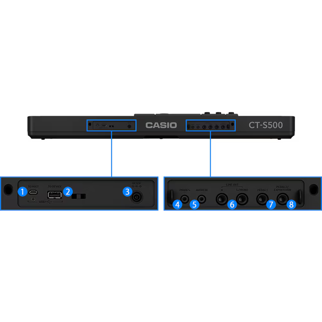 Teclado Portátil Electrónico Casio CT-S500