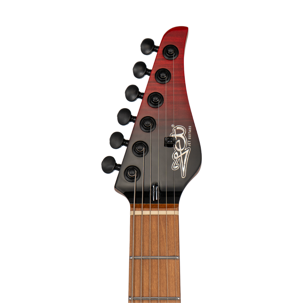 Guitarra Eléctrica JET Color ROJO TRANSPARENTE JS-1000V