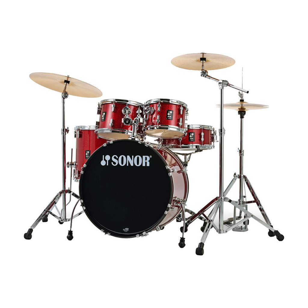 Bateria Con Platillos SONOR AQX STUDIO SET RED