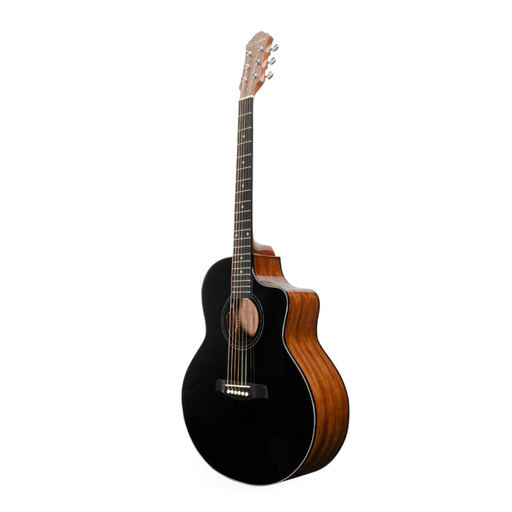 Guitarra Electrocústica Negra LA SEVILLANA GA-321CEQ BLK