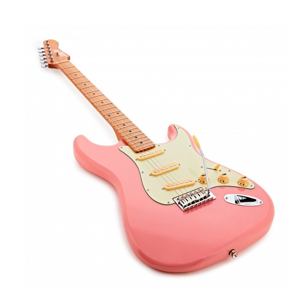 Guitarra Eléctrica Stratocaster JET Color ROSA BORGOÑA JS-300