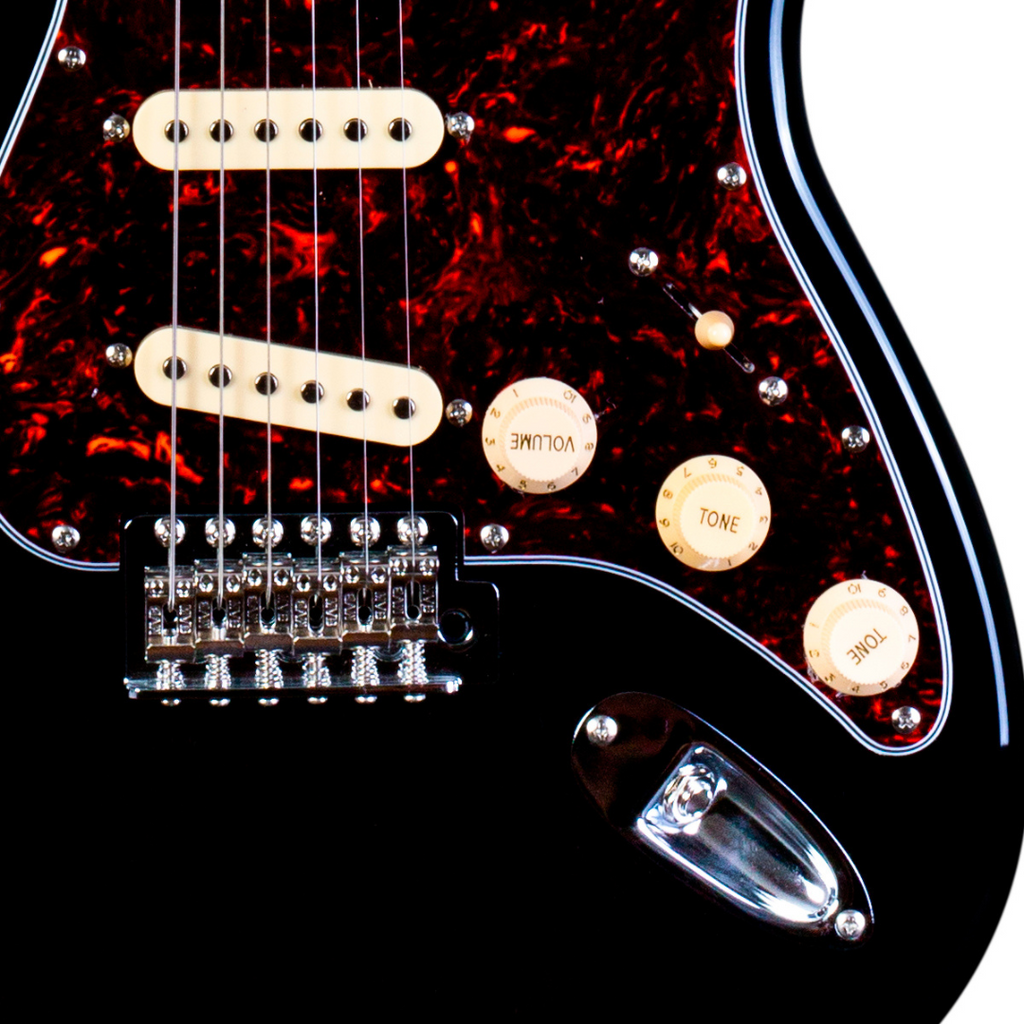 Guitarra Eléctrica Stratocaster Negra Jet Guitars Js300 BLK
